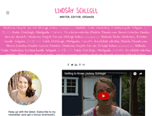 Tablet Screenshot of lindsayschlegel.com